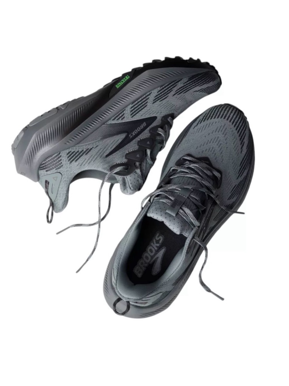 Brooks Men's Ghost Trail Running Shoes Gray SZ 9